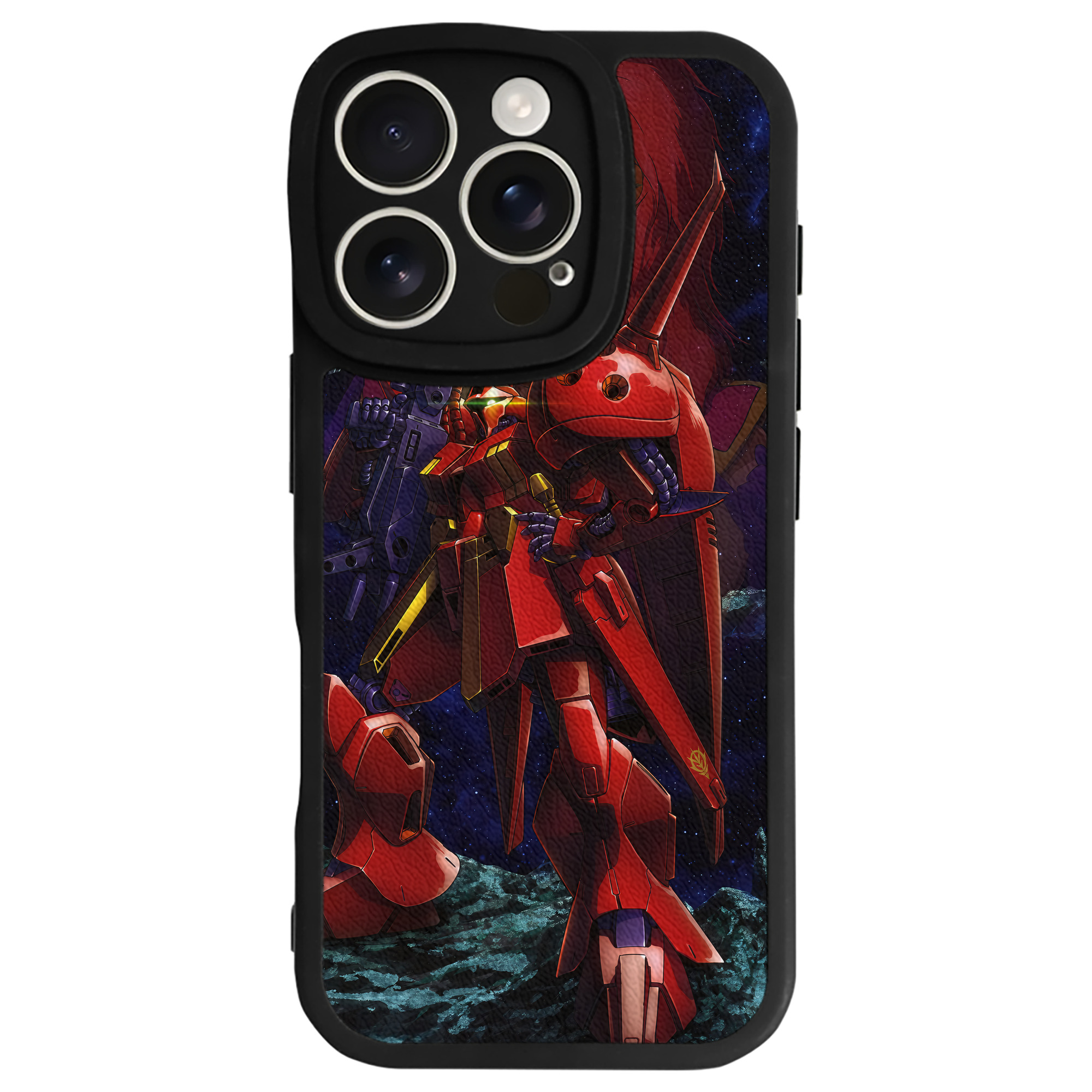 （画像用） 機動戦士ガンダム Mobile Suit Gundam 【iPhone 16シリーズ対応】シリコンスマホケース（レザー調） 材質：シリコン